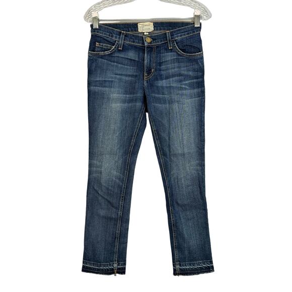 Current/Elliott The Cropped Straight Jean Court Coupe Droite - Picture 1 of 10